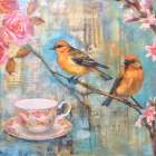 Morning Birds Art Print