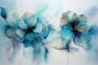 Floral Blues Art Print