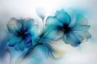 Floral Blues Iii Art Print