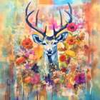 Fantasy Forest Deer Ii Art Print