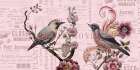 Embroidery Birds Art Print