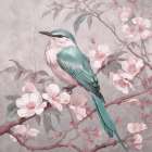 Chinoiserie Bird Spring Vibes 003 Art Print