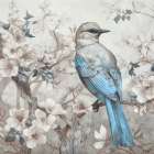 Chinoiserie Bird Spring Vibes 002 Art Print