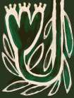 Upwards (Green) Art Print