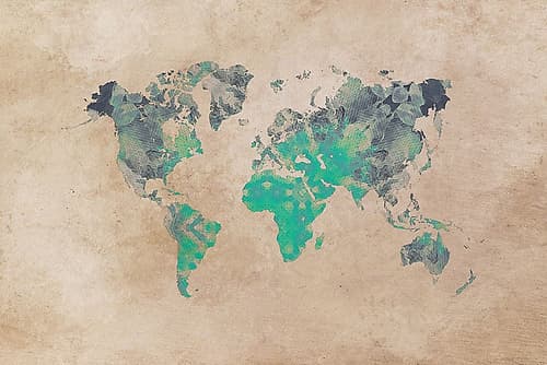 Map of the World (15) Art Print