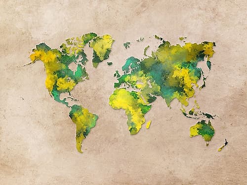Map of the World (18) Art Print
