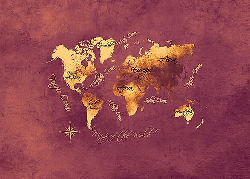 Map of the World (19) Art Print