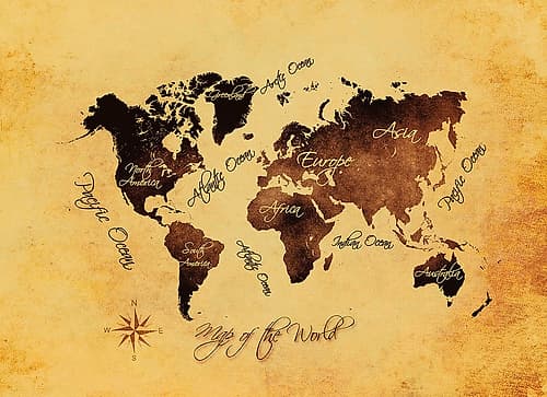 Map of the World (27) Art Print
