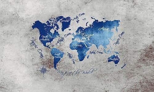 Map of the World (31) Art Print