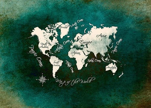 Map of the World (32) Art Print