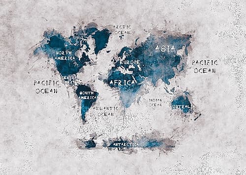 Map of the World (36) Art Print