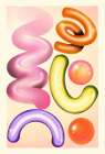 RETRO GRAPHIC NO.7 Art Print