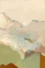 Peachy Mountain Range 1 Art Print