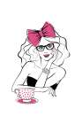 Tea With Bella Art Print