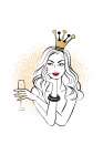 Princess Drink Art Print
