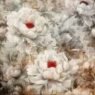 Floral Vintage Art Illustration 03 Art Print