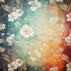 Floral Vintage Art Illustration 07 Art Print