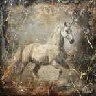 Horse Vintage Art Illustration 10 Art Print