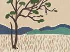 Japanese style large landscape untitled Art Print