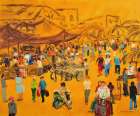 Town Gold Art Print