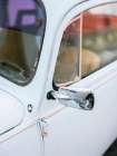 Pastel Volskwagen Beetle in the streets of Oaxaca Mexico Art Print