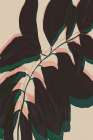 Leafs On Twig No 2 Minimalist Print