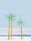 Summer palm beach Art Print