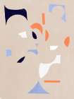 Cut out fragment of abstraction Minimalist Print