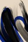 Black And Blue No 1 Minimalist Print
