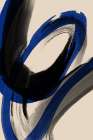 Black And Blue No 2 Minimalist Print