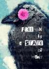 Freedom Is a State of Mind Collage Art Art Print