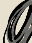 Black And Gray No 1 Minimalist Print