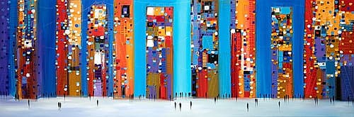 Night Out Abstract Art Print