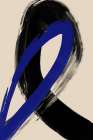 Black And Blue No 3 Art Print
