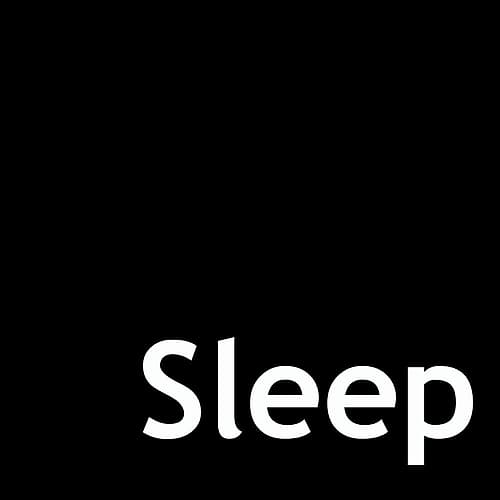 Sleep Word Art Print