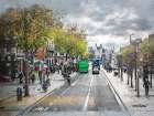 Dublin City Watercolor Art Ireland (1) Art Print