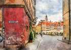 Warsaw City Watercolor Art Poland (17) Art Print