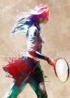 Sport Tennis Player Art (1) Art Print
