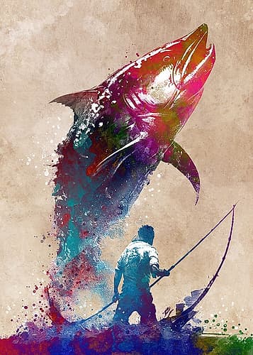 Sport Fishing Art (2) Art Print