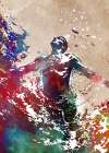 Sport Swimmer Art Coastal Print