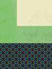 Pastel green and nyonya pattern collage Art Print