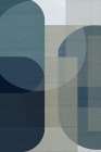 Woven Blue Layers 1 Minimalist Print