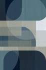 Woven Blue Layers 4 Abstract Art Print