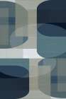 Woven Blue Layers 5 Minimalist Print