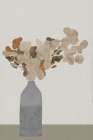 Rust Brown Dried Flowers In Vase On Table 1 Jpg Art Print