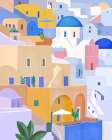 Santorini Greece Art Print