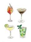 Cocktails Art Print