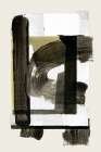 Black Zen Ochre 1 Abstract Art Print