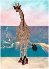 Giraffe on holiday Art Print