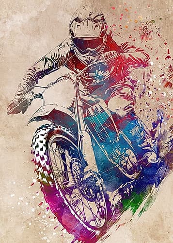 Motor sport art Games and Sports Print